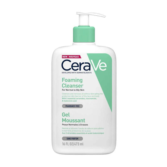 CERAVE FOAMING CLEANSER GEL MOUSSANT 473 ML